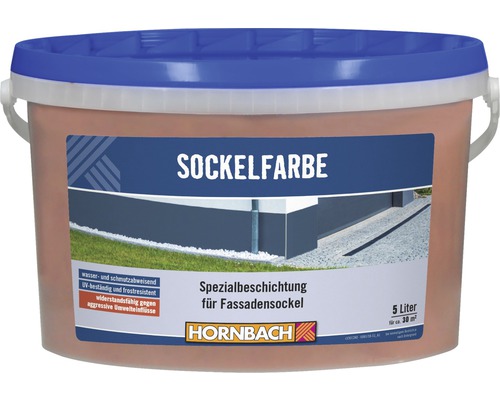 Sockelfarbe im Eimer, geeignet für Fassadensockel