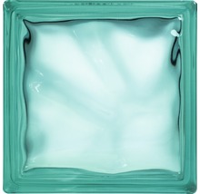 Glasbaustein Wolke türkis 19 x 19 x 8 cm-thumb-1