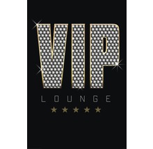 VIP Lounge Schriftzug mit Sterne-Symbolen