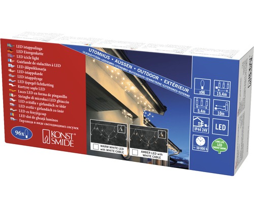 LED Eiszapfen Lichterkette in der Verpackung