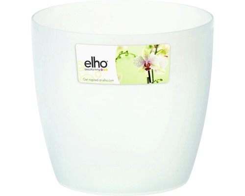 Übertopf elho Brussels Orchidee Kunststoff Ø 16 H 15 cm transparent Kunststoff Pflanztopf