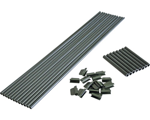 Metallrohre und Befestigungsclips