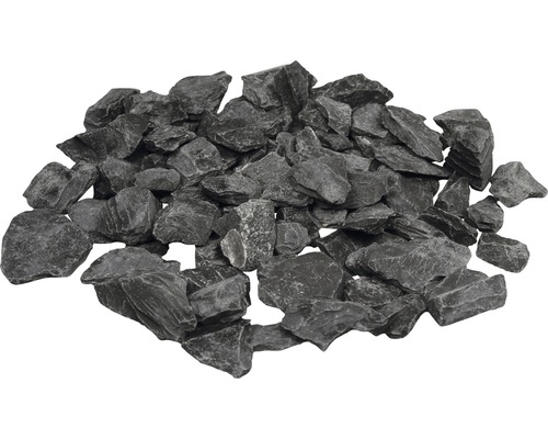 Schieferplättchen Splitt Canadian Slate 30-60 mm 500 kg Schüttung aus Naturschiefersteinen für den Garten