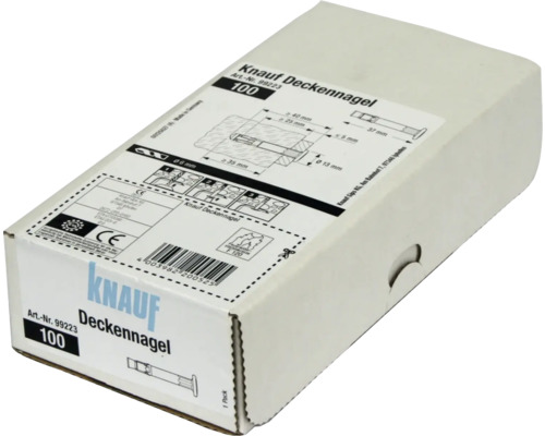 Packung Knauf Deckennägel, 100 Stück