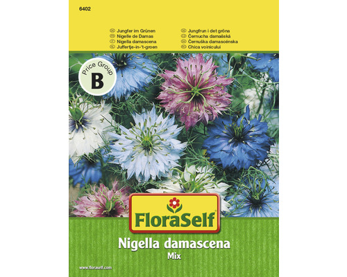 Jungfer im Grünen Mix FloraSelf samenfestes Saatgut Blumensamen