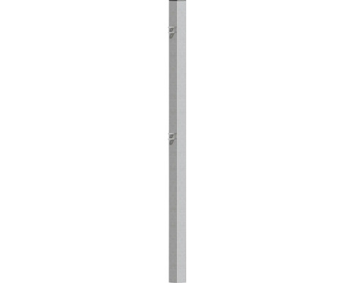 Klobenpfosten ALBERTS Madrid zum Einbetonieren 8 x 8 x 170 cm, feuerverzinkt Aluminiumpfosten mit Halterungen