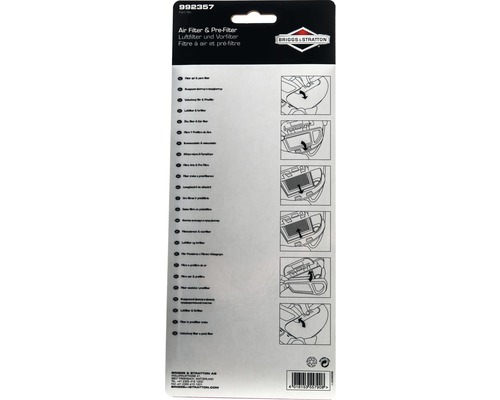 Luftfilter und Vorfilter von Briggs & Stratton