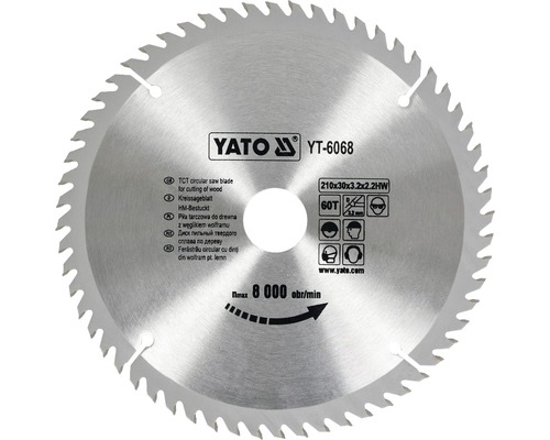 Yato Kreissägeblatt zum Schneiden von Holz