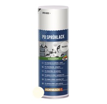 PU Sprühlack in Weiß mit seidenmatter Oberfläche