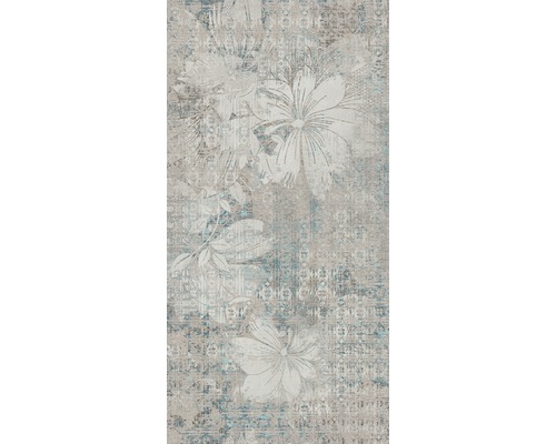Feinsteinzeug Wand-Dekor-Fliese Foliage 60 x 120 cm rek. Teppich mit floralem Muster