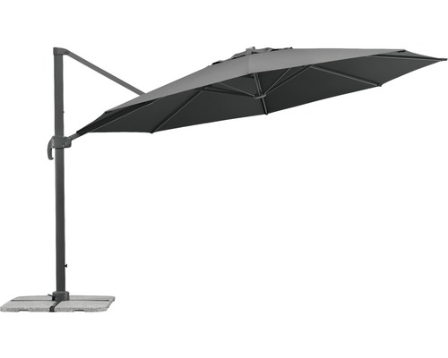 Freiarm-Sonnenschirm mit Sockel für den Außenbereich