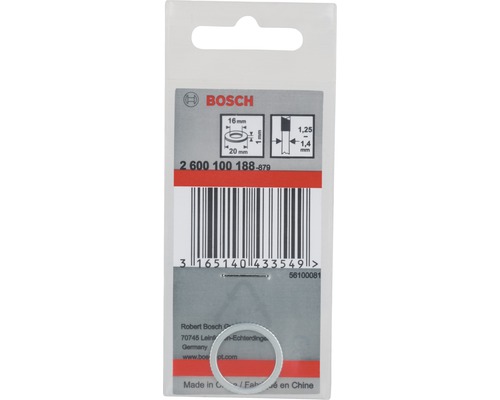 Bosch Unterlegscheibe im Blisterpack, 16 mm Innendurchmesser, 20 mm Außendurchmesser