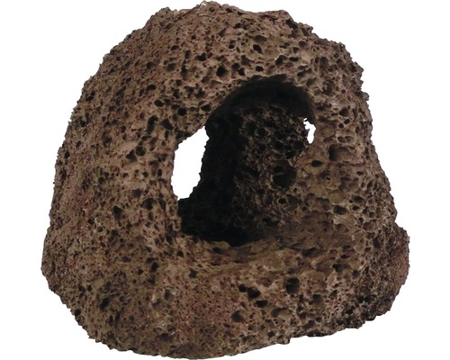 Aquariumdekoration Lava Grotte 3 Loch 12 x 12 x 15 cm-0