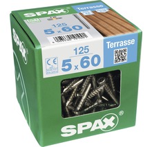 Packung Spax Terrassenschrauben 5 x 60 Millimeter, 125 Stück