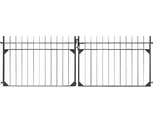 Doppeltor ALBERTS Guardian 301 x 100 cm schwarz Doppeltor ALBERTS Guardian 301 x 100 cm schwarz