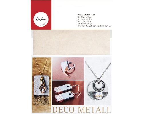 Deco-Metall Set, kupfer/ gold/ silber