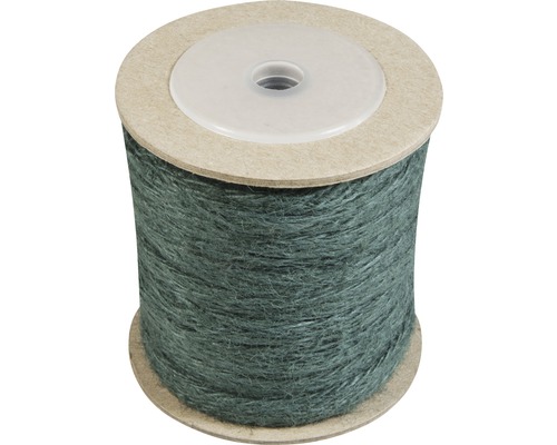 Spule mit grüner Jutekordel