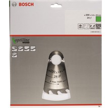 Bosch Kreissägeblatt Optiline Wood, 200 x 2,8 x 30 Millimeter, 24 Zähne