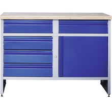 Werkbank mit Schubladen und Schrank