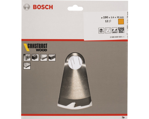 Bosch Säbelsägeblatt für Holz, 190x2,6x30 Millimeter