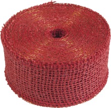 Rolle rotes Dekoband mit Goldfaden