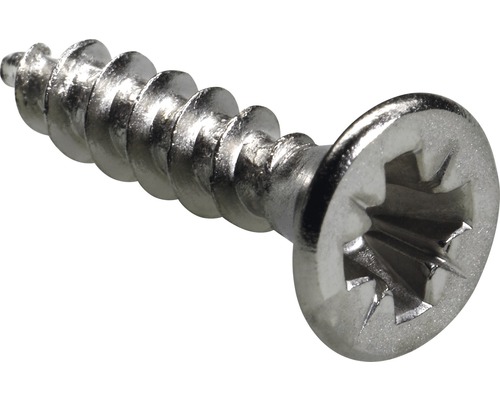 Topfbefestigungsschraube 3,5x16 mm vernickelt, 200 Stück Einzelne Schraube mit Kreuzschlitz