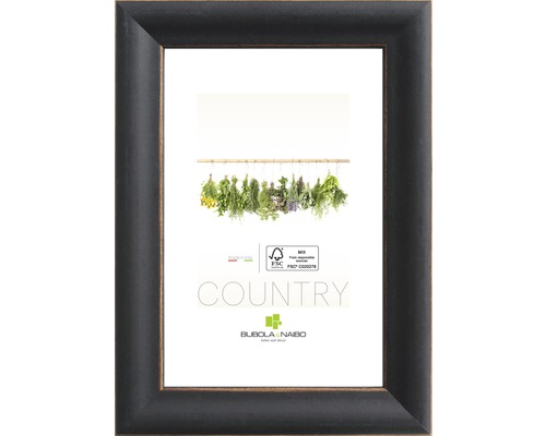 Bilderrahmen Holz Country schwarz braun 30x40 cm