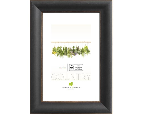 Dokumentenrahmen Holz Country schwarz braun 21x29,7 cm (DIN A4)