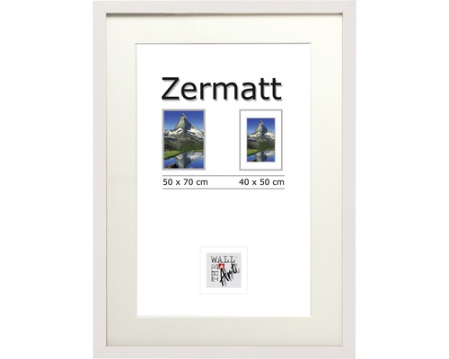 Bilderrahmen Holz Zermatt weiß 50x70 cm