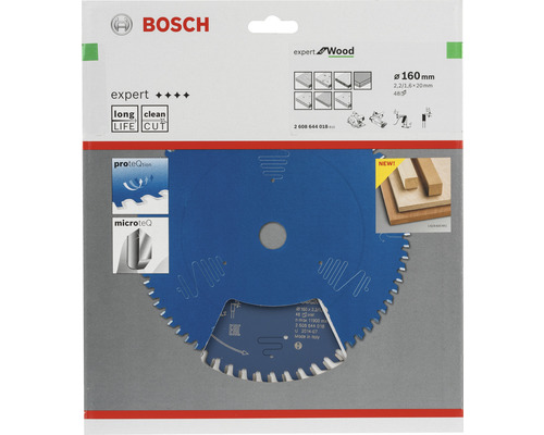 Bosch Expert Wood Kreissägeblatt, Durchmesser 160 Millimeter