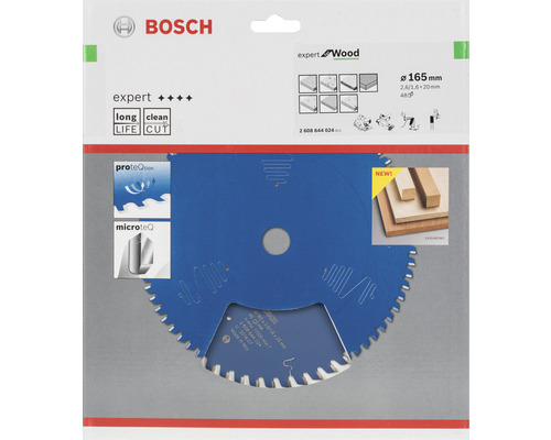 Bosch Expert Wood Kreissägeblatt, Durchmesser 165 Millimeter