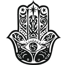 Hamsa Hand Symbol für spirituelle Dekoration