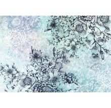 Blumenmuster Tapete mit floralem Design