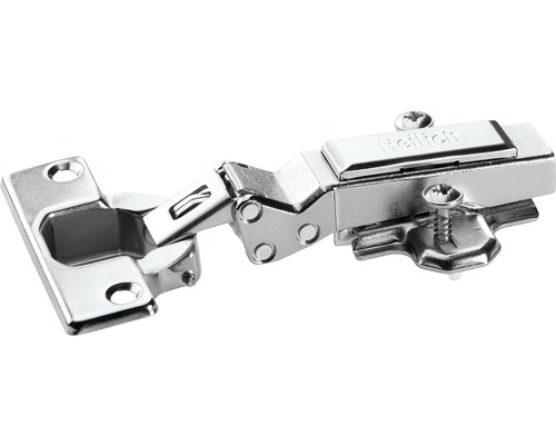 Einklips Topfscharnier Intermat W30 35 mm vernickelt für vorliegende Tür 2 Stück Heilich Möbelscharnier