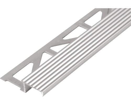 Treppenstufenprofil Durastep Aluminium Länge 250 cm Höhe 11 mm