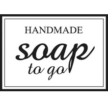 Stempel "Handmade - soap to go", 3x4cm-thumb-0