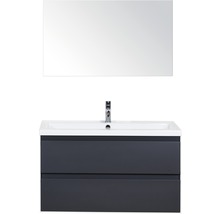 Waschtisch mit Unterschrank, Waschbecken und Spiegel für das Badezimmer