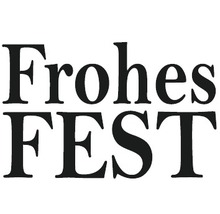 Frohes Fest Schriftzug
