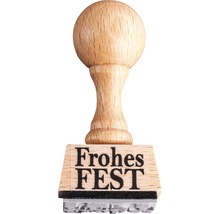 Stempel mit dem Schriftzug Frohes Fest