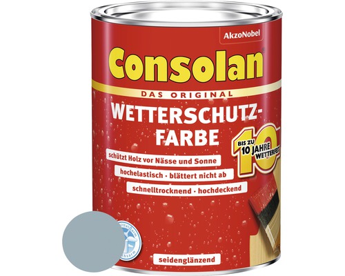 Consolan Wetterschutzfarbe für Holz, schützt vor Nässe und Sonne