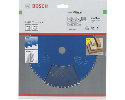 Bosch Expert Wood Kreissägeblatt, 190 Millimeter Durchmesser