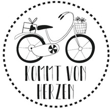 Stempel "Kommt von Herzen", 3cm ø