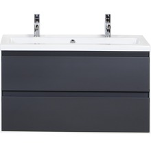 Waschtischunterschrank mit zwei Schubladen und Waschbecken