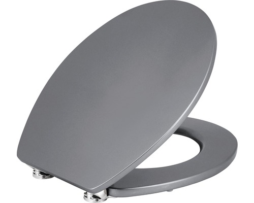 WC-Sitz form & style Metallic silver MDF mit Absenkautomatik