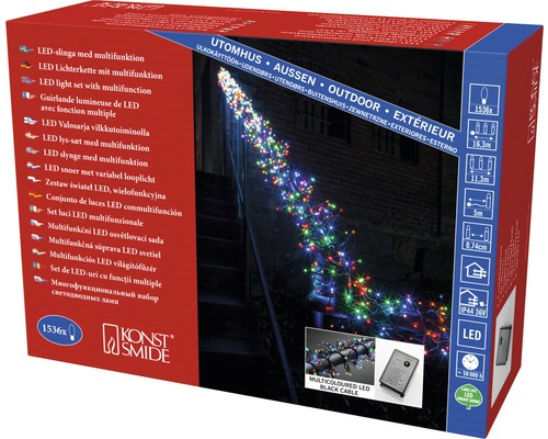 Verpackung einer LED-Lichterkette mit Multiefunktion für den Außenbereich