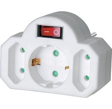 Steckdosenadapter mit Schalter für den Innenbereich