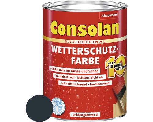 Consolan Wetterschutzfarbe im Farbeimer