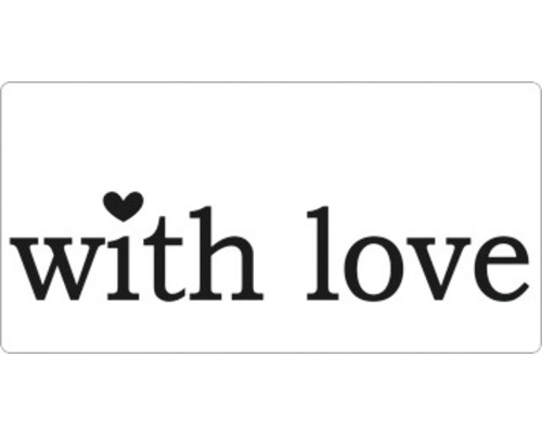 Mit Liebe Schriftzug