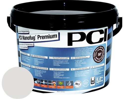 PCI Nanofug® Premium Variabler Flexfugenmörtel für alle Fliesen und Natursteine manhattan 5 kg