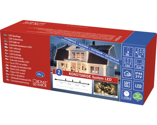 Konstsmide System LED Lichterkette Verpackung für den Außenbereich